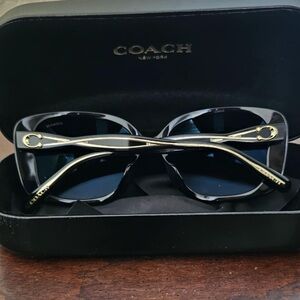 Coach Black and Gold Sunglasses